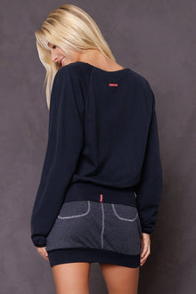Women | Plush Fleece Cropped Sweatshirt | Past Midnight