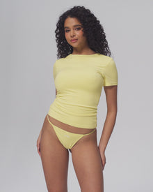 Essential String Thong | Oat Milk