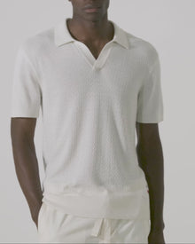 Men | Horton Pique Polo | White Sand