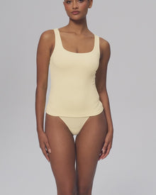 Square Neck Tank Top | Lemon Meringue