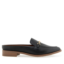 Erik Tailored Mule | Black Faux Calf