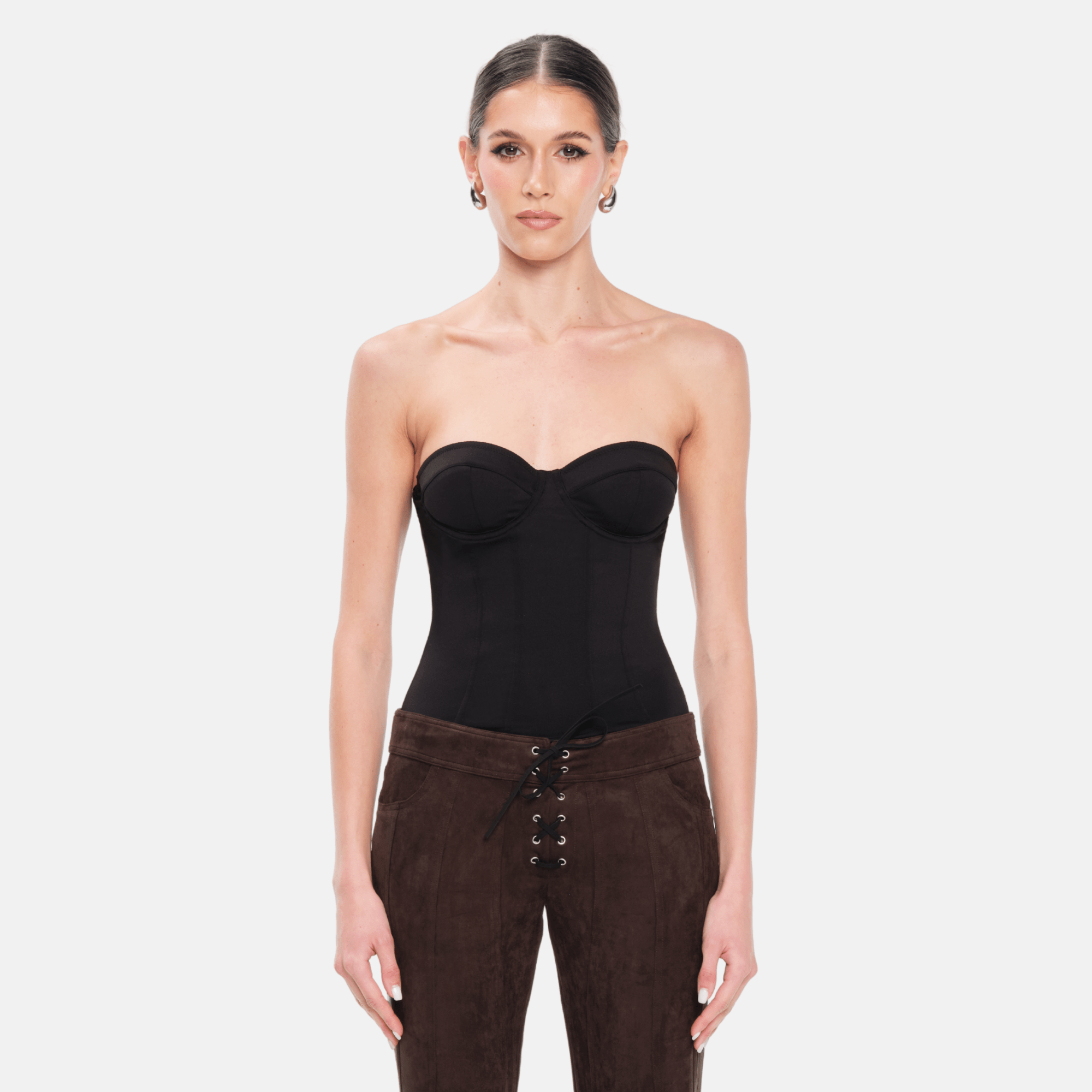 OW Collection REESE Corset Top Corset 121 - Black