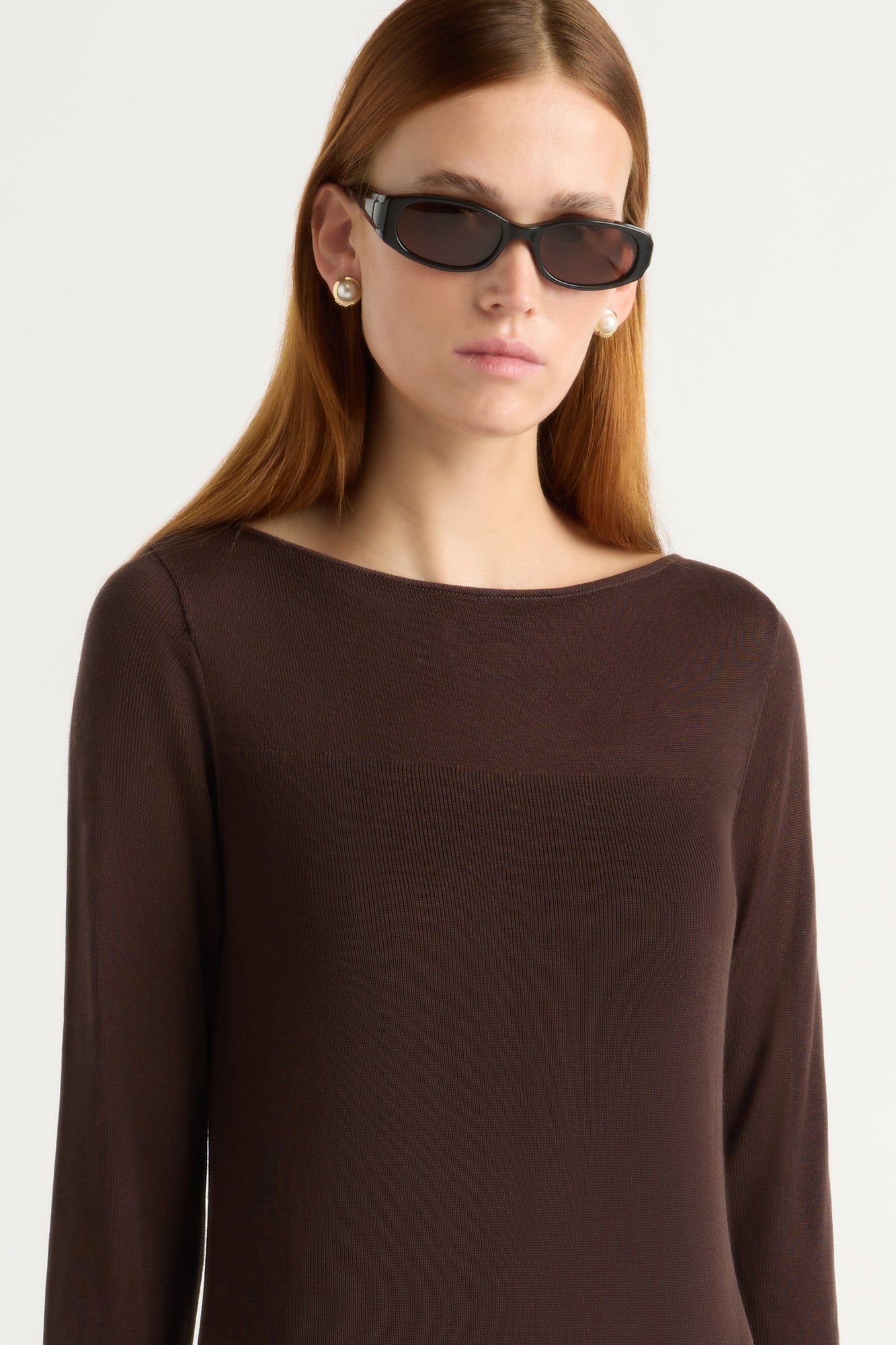 Kelsey | Rosalynn Semi-Sheer Tencel-Blend Knit Dress in Size Small