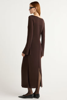 Kelsey | Rosalynn Semi-Sheer Tencel-Blend Knit Dress in Size Small