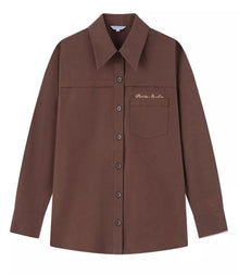 Lloyd Embroidery Shirt | Chocolate