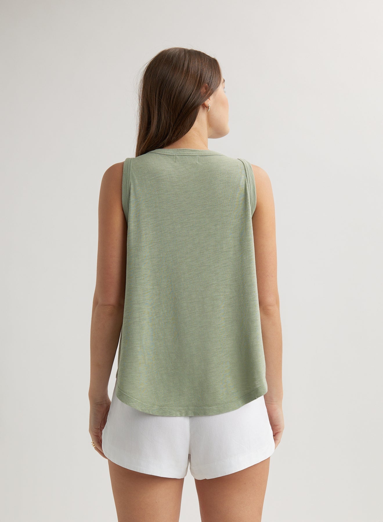 Scoop Neck Tank Top | Olive Grove