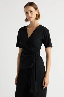 Mali | Sena Organic Cotton Wrap Tee in Size Small