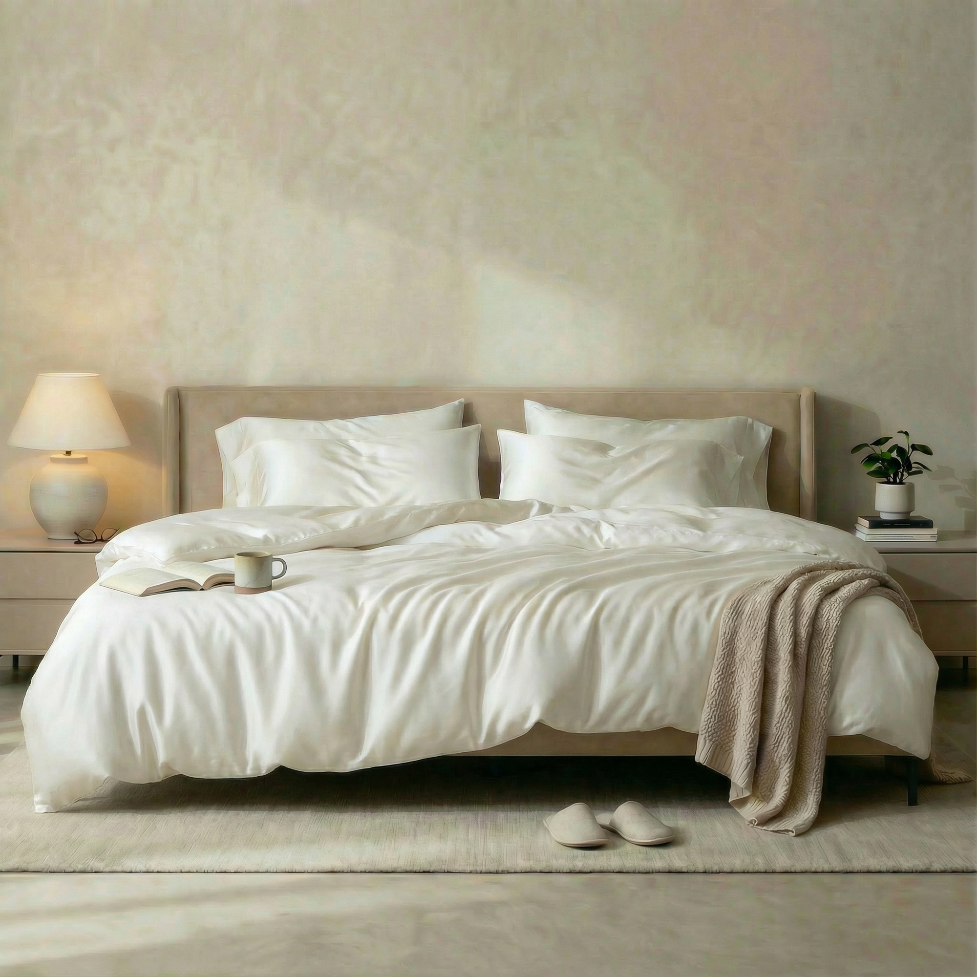 Signature Bamboo Duvet Cover, Twin | Cloud White