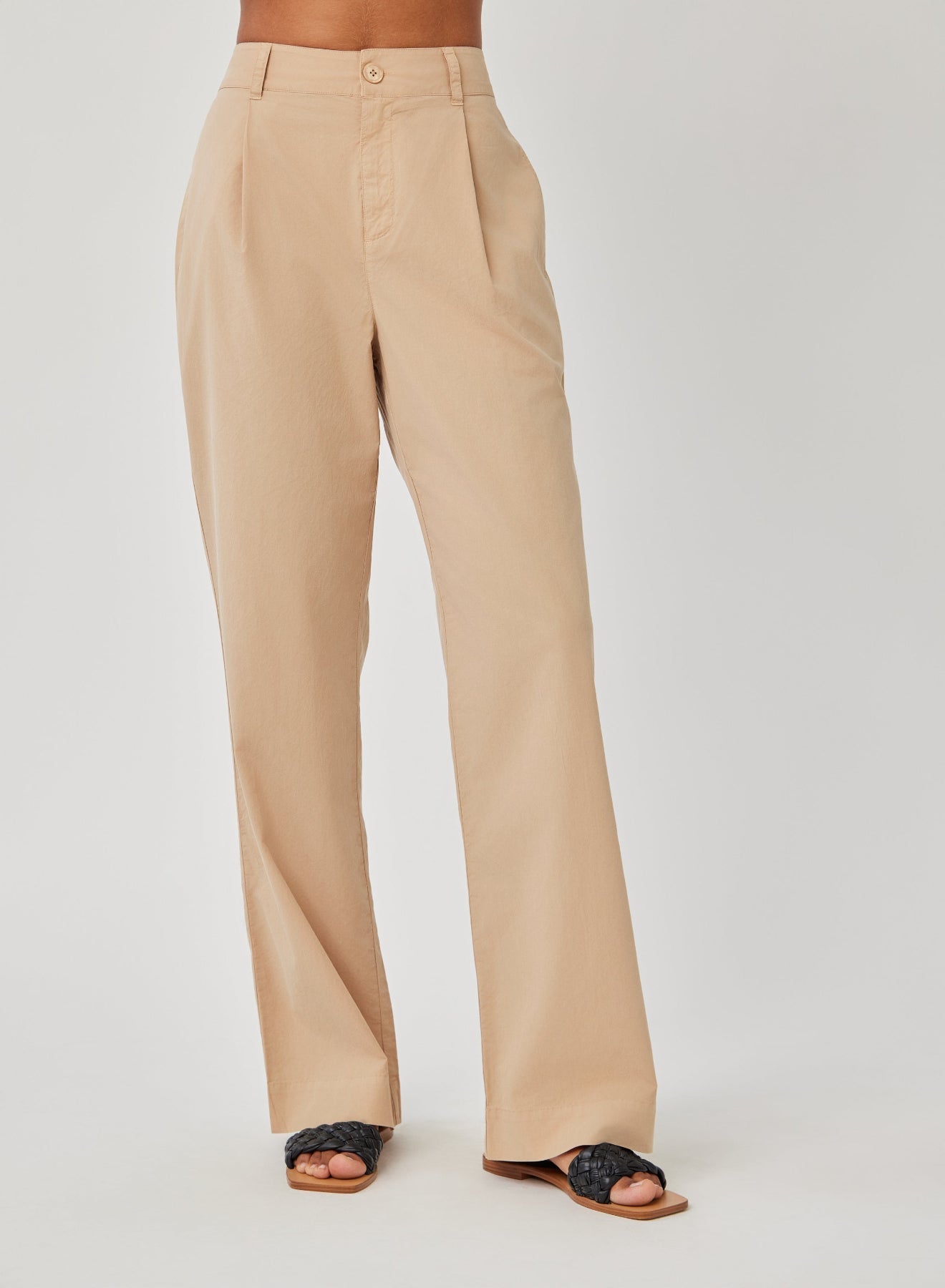 Single Pleat Trouser | Kona Khaki