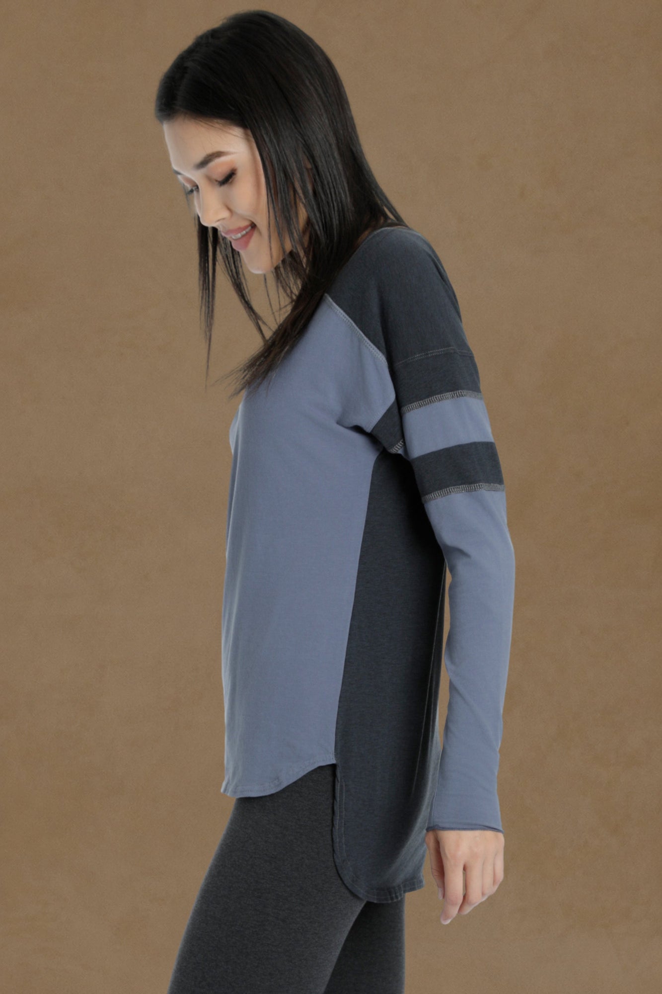 Women | Hi-Lo Sporty Vintage Tee | Dusk