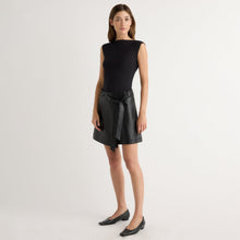 Renee | Tanner Vegan Leather Wrap Skirt in Size Extra Small