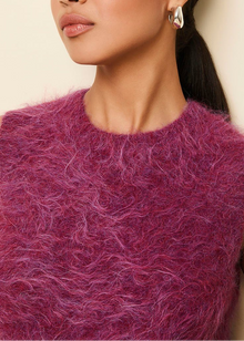 Womens | Carmella Alpaca Blend Sweater Vest | Magenta