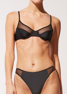 The Emily Mesh Bikini Top - Solid & Striped