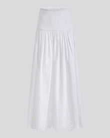 The Eyelet Zaria Skirt - Solid & Striped