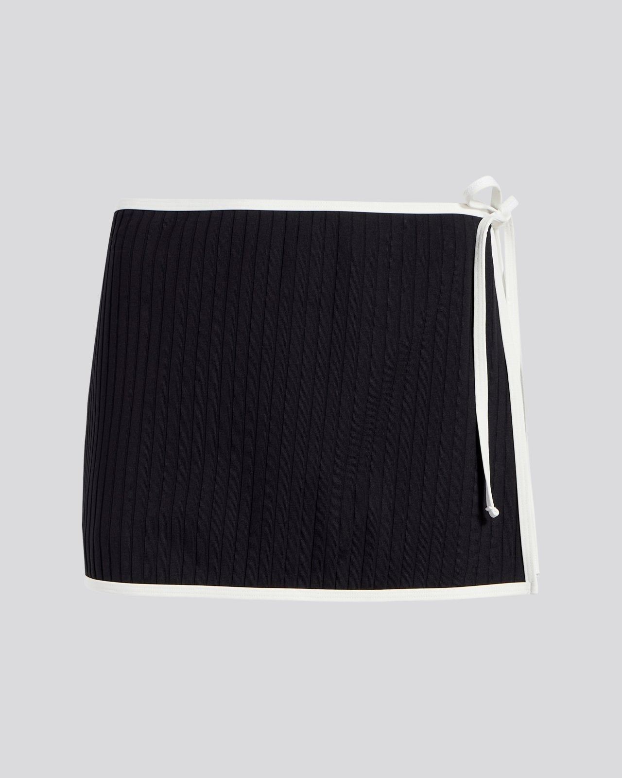 The Nola Ribbed Swim Skirt - Solid & Striped