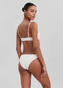 The Rachel Smocked Bikini Bottom - Solid & Striped