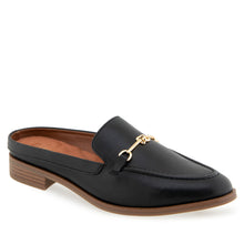 Erik Tailored Mule | Black Faux Calf