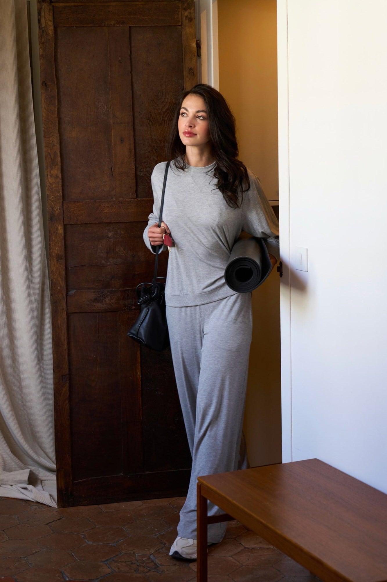 UNE PIECE-Lounge Full Length Pant GREY MARLE