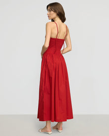 Renee | Venus Smocked Organic Cotton Midi Dress