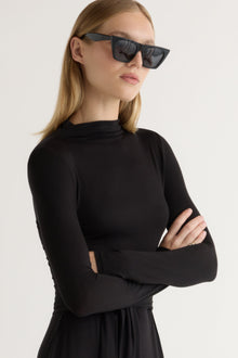 Jess | Vero Long-Sleeve Tie-Front Dress in Size Small