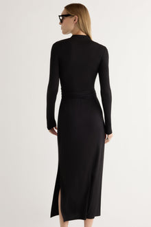 Jess | Vero Long-Sleeve Tie-Front Dress in Size Small
