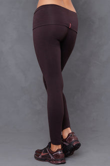 Women | Contour Rolldown Ankle Legging | Charcoal/Plum