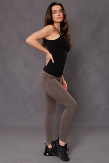 Women | Contour Rolldown Ankle Legging | Charcoal/Woodsmoke