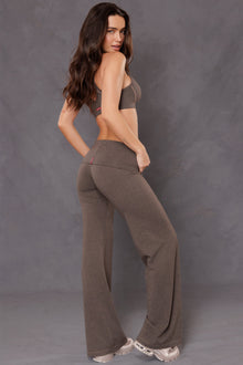Women | Strappy Back Bra | Charcoal/Woodsmoke