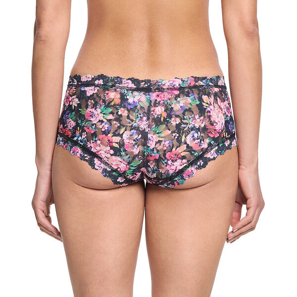 Signature Lace Boyshort | Dark Peoni