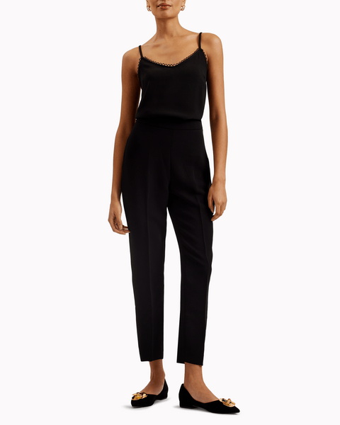 Women | Strappy Cami With Rouleau | Black