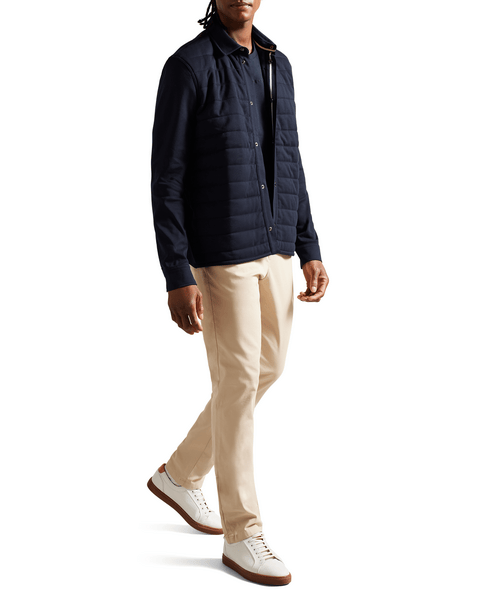 Women | Long Sleeve Padded Jersey Shirt | Navy