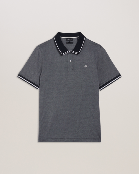Men | Helta Short Sleeve Slim Fit Polo | Navy