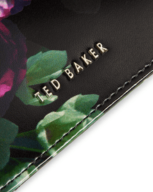 Women | Floral Printed Card Holde | Black