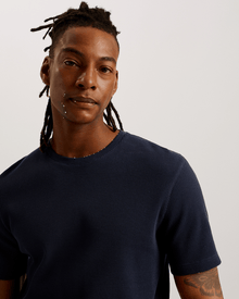 Men | Frute Short Sleeve Reg Textured T Shirt | Navy