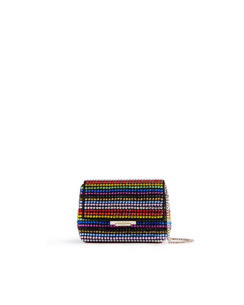 Women | Striped Crystal Mini Cros | Multicolor