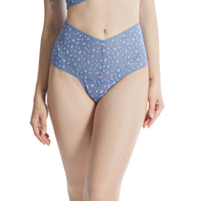 Cross-Dyed Retro Thong | Stonewash Blue/Serenity Blue