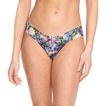 Signature Lace Low Rise Thong | Dream Garden (Black)