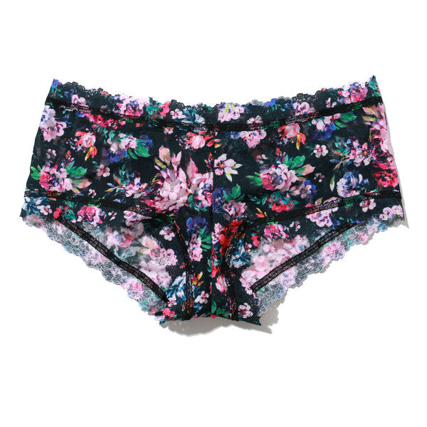 Signature Lace Boyshort | Dark Peoni