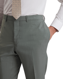 Men | Classic Wool Suit Trouser | Dark Green