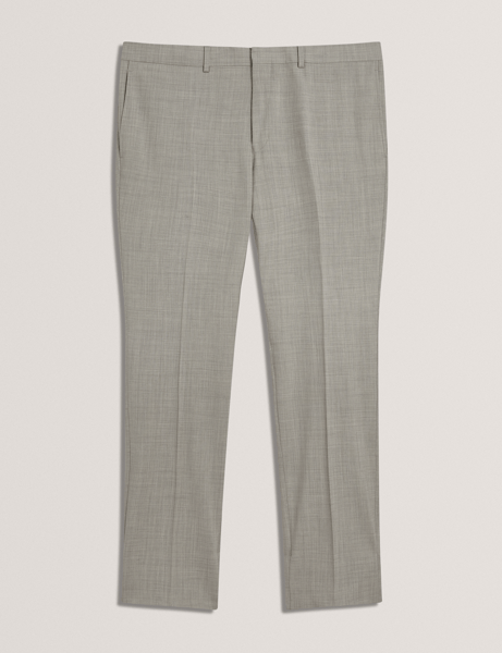 Men | Classic Wool Suit Trouser | Light Pastel Grey (V2)
