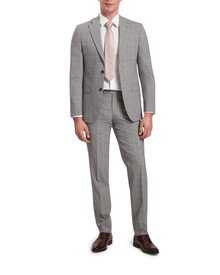 Men | Classic Wool Suit Trouser | Light Pastel Grey (V3)