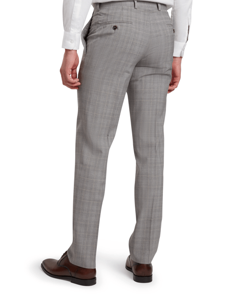 Men | Classic Wool Suit Trouser | Light Pastel Grey (V3)